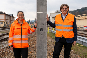  DI Judith Engel, chairwoman of ÖBB-Infrastruktur AG, and Mag. Michael Wardian, CEO of the Kirchdorfer Group 
