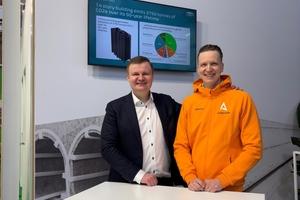  Teppo Voutilainen (CEO von Elematic/links) und Tapio Vehmas (CEO Carbonaide)  