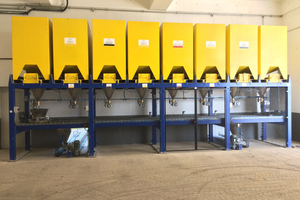  The color metering system has eight receiving positions with a filling volume of 1,700 l each  
