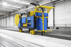  The concrete aspirator removes surplus concrete  