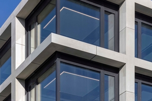  The large size of the elements reduces the number of structural joints  