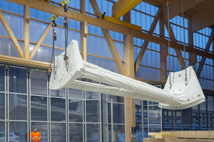  The printed column is being prepared for transportation  