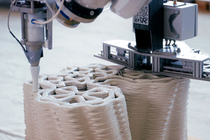  Automated integration of reinforcing bars into the 3D-printed concrete  