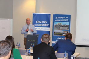  Seamus McKeague, who is no longer running for IPHA president, during his last inauguration speech 