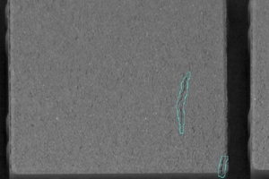  Detection of finest cracks in pavers and curbstones 