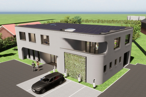  Visualization of the first 3D-printed building in Northern Germany 