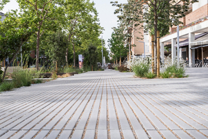  Wasserdurchlässiges Pflaster von Breinco für die Umgestaltung der Rambla de la Girada in Vilafranca del Penedès (Barcelona) 