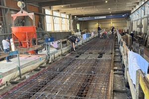  Fig. 6: Installing the reinforcement for large precast components  