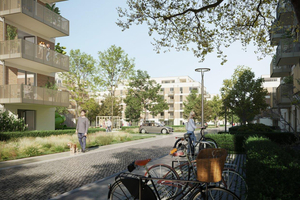  The building development broken up with greenery and communal areas make the quarter worth living 