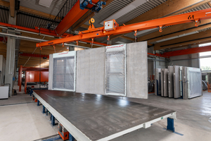  Fig. 2: The modular window frames are ideal for precast concrete wall elements  