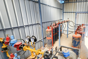  The entire process is supported by a network of stainless-steel vapor valves, temperature and humidity sensors, and motorized control systems 