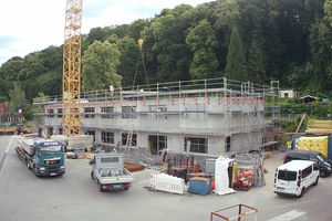  The assembly effort on the construction site was kept within limits thanks to precast construction 