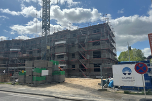  Fig. 3: The exterior walls of the new residential building are made of “KLB-SK08” lightweight concrete blocks supplied by KLB Klimaleichtblock  