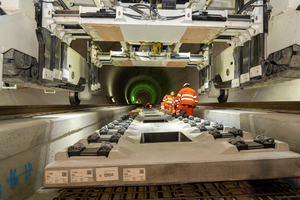  Made in Austria: Slab track units are highly precise precast concrete elements which serve as the supporting base of the ballastless track of modern railway routes  