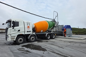  The Bibko ComTec 30 recycling system supplied to the Steypustöðin concrete producer in Iceland provides a recycling capacity of 30 m³/h 