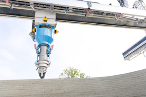  Fig. 2: Aerial view of the project area in Heidelberg: Next to Europe’s largest 3D-printed building, the Dreihaus marks the start of serial 3D housing construction in Germany 
