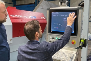  Fig. 7: The user interface of the PBX system uses the Wire Flow software. Gripping points, labeling, and placement patterns are predefined digitally during production planning  