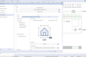  Fig. 1: Allplan Precast 2026 enables automated and rule-based dimensioning  
