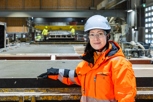  Niina Haapasalo, CTO von Carbonaide, im Lipa-Werk 