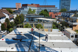  Approximately 700 m² of precast concrete floors were used in construction of a new student dorm in Erlangen 