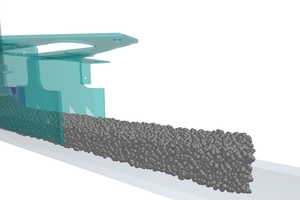  Fig. 6: Simulation to determine the nozzle geometry for the discharge process  