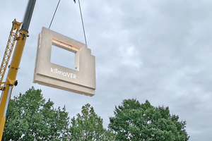  ... the wall panels are carried to the construction site for installation  