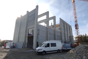  Dank der Fertigteilbauweise erfolgte die Montage der Elemente in nur wenigen Tagen 