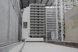  In the final stage of the process, the line features a robotic palletizing system  