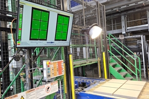  Fig. 2: Convenient quality display with separate monitor on the dry side 