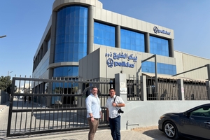  Radovan Endel, General Manager of Peikko Gulf LLC (left), welcomes BFT Editor-in-Chief Silvio Schade to Ras Al Khaimah 