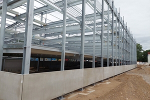  Fig. 1: Installed panels designed as system components made of carbon-reinforced concrete  