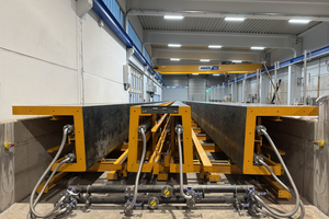  Formwork fully assembled with heating supply line 