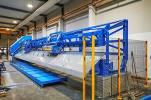  Fig. 4: The MSR 20 straightening, cutting and bending machine is designed for the production of tailor made reinforcement bars  
