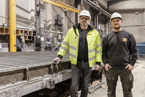  Fig. 2: Mr. Sørensen Kronborg, production manager and Mr. Kasamovic, Foreman at DS Elcobyg  