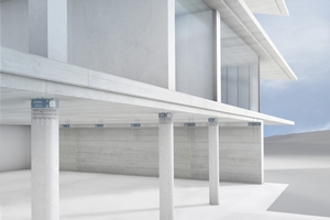  Abb. 1: Neu in der Schöck Sconnex Produktfamilie: Ab sofort steht eine Lösung für die thermische Trennung runder Stahlbetonstützen zur Verfügung  
