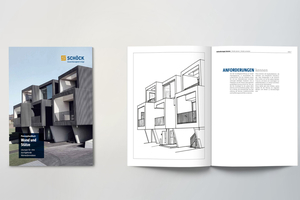  Abb. 3: Das neue, kostenfreie Planungshandbuch „Wand und Stütze“ von Schöck führt Architektinnen und Architekten strukturiert durch alle Leistungsphasen  