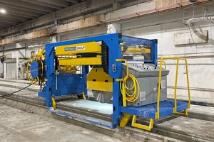  Fig. 3: The Angle Pro saw for hollow-core slabs cuts concrete at any angle  