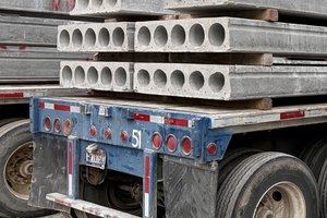  Fig. 6: The finished hollow-core slabs before shipment to the customer  
