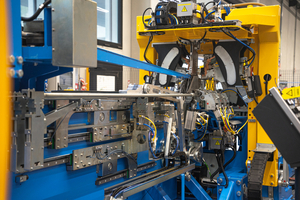  Fig. 4: The Versa lattice girder welding machine features automatic height adjustment during production  