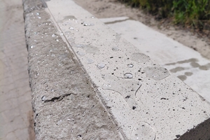  Water beading on a hydrophobic surface 