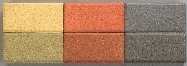  Einfluss der der Zementfarbe (links) und der Zuschlagfarbe (rechts) auf den Beton­farbton 
