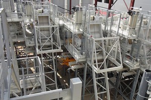  The entire mixing plant consists of five stand-alone and independent ­mixing stations 