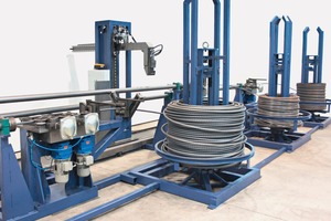  Automatic coil opening and wire threading system for coils up to 25 mm  