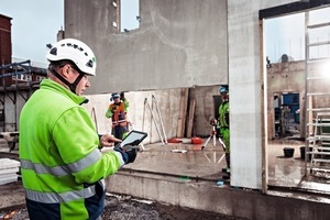  Details zur Herstellung sowie Lieferinformationen können mittels einer intuitiven 3D-Ansicht des Gebäudes direkt auf der Baustelle nachverfolgt werden  