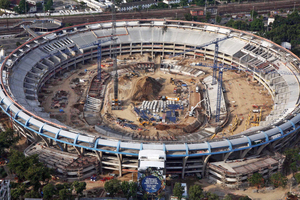 Das Maracanã-Stadion in der brasilianischen Stadt Rio de Janeiro wurde umfassend modernisiert 