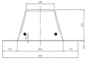  Fig. 2 Cross section of main Deltabeam. 