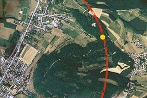 Lageplan des Tunnels „Grouft“. 