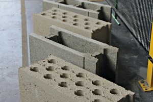  Hollow blocks for which hemp was used as an aggregate 