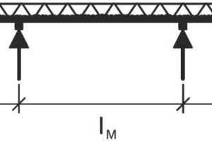  Fig. 3 Precast floor plate as continuous beam in the erection state.  