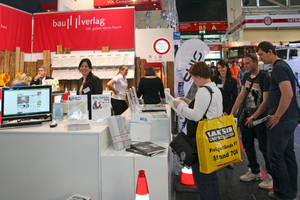  The trade fair booth of Bauverlag in hall B4 presented BFT International and other trade journals 